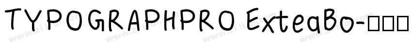 TYPOGRAPHPRO ExteaBo字体转换